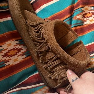 2 pairs of Minnetonka Mocs